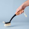 Escova para Limpeza Duo com Cabo de Bambu - Preta - 2