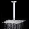 Ducha De Teto Inox Quadrada 30x30cm Braço 30cm e Acabamento - 3
