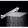 Ducha Inox Quadrada Slim 30x 30cm Braço 38cm e Acabamento - 2