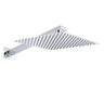 Ducha Inox Quadrada Slim 30x 30cm Braço 38cm e Acabamento - 1