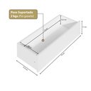 Ver imagem 4 de Guarda-Roupa Closet Modulado Casal sem Portas Canto em L com 4 Gavetas e 3 Cabideiros Versatille Yescasa