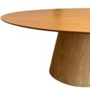 Ver imagem 2 de Mesa de Jantar Cone Oval 198x122cm Tampo Madeira Freijó Base Madeira Freijó - Marrom