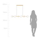 Ver imagem 6 de Pendente Orbit 6 Esferas Dourado 109x26,5x16cm