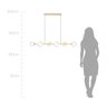 Pendente Orbit 6 Esferas Dourado 109x26,5x16cm - 6