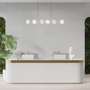 Ver imagem 3 de Pendente Orbit 6 Esferas Dourado 109x26,5x16cm