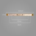 Ver imagem 7 de Pendente Orbit 6 Esferas Dourado 109x26,5x16cm