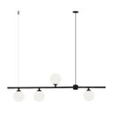 Ver imagem 1 de Pendente Orbit 4 Esferas 20W Preto 90x12x28cm