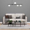 Ver imagem 2 de Pendente Orbit 4 Esferas 20W Preto 90x12x28cm