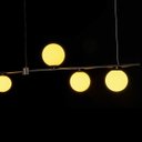 Ver imagem 4 de Pendente Orbit 4 Esferas 20W Preto 90x12x28cm