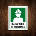 Ver imagem 1 de Kit 10 Placas Sinalização Use Capacete Segurança