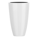 Ver imagem 1 de Vaso de Fibra de Vidro Roma m 70cm Brilhantes e Foscos Decorativo Branco