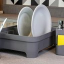 Ver imagem 6 de Conjunto Escorredor de Louças Pratos Talheres e Dispenser Detergente 650ml Chumbo