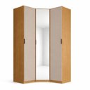 Ver imagem 4 de Guarda-roupa de Canto Oblíquo Espelho 3 Portas Mdf Altezza