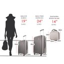Ver imagem 7 de Kit Conjunto 2 Malas Rígidas 360° com Frasqueira - Gladiador A2pm Cor: Cinza