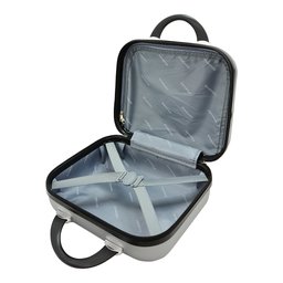 Kit Conjunto 2 Malas Rígidas 360° com Frasqueira - Gladiador A2pm Cor: Cinza - 5