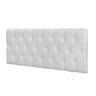 Painel Cabeceira Paris Queen para Cama Box 1,58 Corino Branco - 2