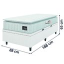 Ver imagem 5 de Cama Box Baú Solteiro Colchão Espuma D33 Pillow Top Van Gogh 88x188x65cm Hellen