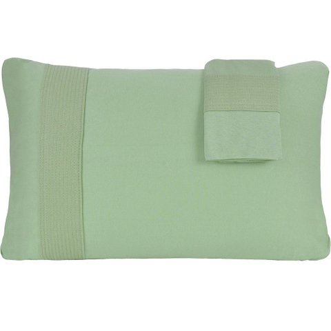 Jogo de Fronhas Bella Cama Malha 100% Algodão 50x70cm Verde