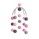 Ver imagem 2 de Móbile Infantil Cormilu de Bolinhas, Artesanal, Mdf, 30cm Largura, 50cm Altura, Bolinhas 6cm Diâmetr