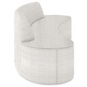 Ver imagem 7 de Sofá 3 Lugares Curvo Sala de Estar Living Cancún D02 Bouclê Cru 180cm A-445 - Lyam Decor