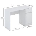 Ver imagem 3 de Escrivaninha Office Austin - Branco