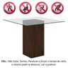 Conjunto Sala de Jantar Chile de Vidro 4 Cadeiras - Móveis Arapongas Imbuia/preto - 2