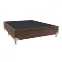 Ver imagem 1 de Base para Cama Box Casal 138x188x28 Sued Marrom Portobel Marrom