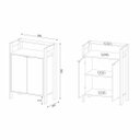 Ver imagem 5 de Armário para Escritório Baixo 2 Portas AZ1008 Tecno Mobili