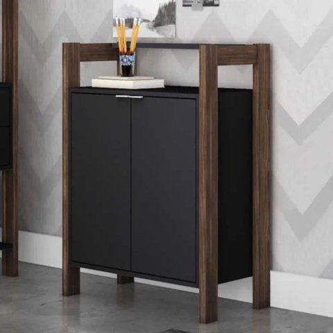 Armário para Escritório Baixo 2 Portas AZ1008 Tecno Mobili