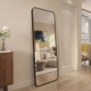 Ver imagem 4 de Espelho Retangular Corpo Inteiro c/ Moldura 150 x 60 Grande:Preto