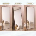 Ver imagem 2 de Espelho Retangular Corpo Inteiro C/ Moldura 170 X 70 Grande:preto