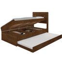 Ver imagem 4 de Cama Solteiro Jardim da Serra Auxiliar Baú Ivana com Colchão Malbec Framar