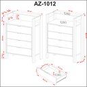 Ver imagem 4 de Gaveteiro 4 Gavetas Az1012 Tecno Mobili