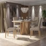 Conjunto Sala de Jantar 4 Cadeiras com Vidro Asia Cinamomo-m Arapongas Cinamomo/capuccino - 1