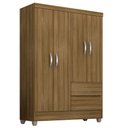 Ver imagem 2 de Guarda-roupa Solteiro Bruna 4 Portas Boreal - Móveis Arapongas Boreal
