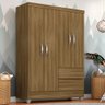 Guarda-roupa Solteiro Bruna 4 Portas Boreal - Móveis Arapongas Boreal - 1