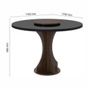 Ver imagem 3 de Conjunto Sala de Jantar 4 Cadeiras com Vidro York Imbuia - M.arapongas Imbuia/preto/bege