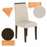 Conjunto Sala de Jantar 4 Cadeiras com Vidro York Imbuia - M.arapongas Imbuia/preto/bege - 5