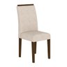 Conjunto Sala de Jantar 4 Cadeiras com Vidro York Imbuia - M.arapongas Imbuia/preto/bege - 4