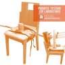 Conjunto Sala de Jantar 4 Cadeiras Imbuia Catar - Móveis Arapongas Imbuia/Creme - 5