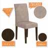 Conjunto Sala de Jantar 4 Cadeiras Pérsia Imbuia - Móveis Arapongas Imbuia/preto/capuccino - 4