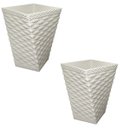 Ver imagem 4 de Vaso Decorativo Branco Rattan 15cm - o Toque Moderno que Faltava