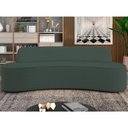 Ver imagem 2 de Sofá 4 Lugares Curvo Sala de Estar Living Cancún D02 Linho Verde Musgo 230 cm C-117 - Lyam Decor