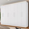 Guarda-roupa Casal Mariah 8 Portas Branco - Móveis Arapongas Branco - 1