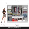 Guarda-roupa Casal Mariah 8 Portas Branco - Móveis Arapongas Branco - 5