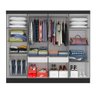 Guarda-roupa Casal Mariah 8 Portas Preto Fosco - Móveis Arapongas Preto Fosco - 3