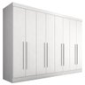 Guarda-roupa Casal Mayra 8 Portas Branco - Móveis Arapongas Branco - 2
