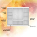 Ver imagem 4 de Guarda-roupa Casal Mayra 8 Portas Branco - Móveis Arapongas Branco