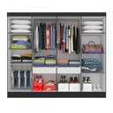 Ver imagem 3 de Guarda-roupa Casal Mayra 8 Portas Preto Fosco - Móveis Arapongas Preto Fosco