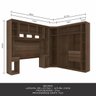 Guarda-roupa Casal Modulado Brenda 4 Peças Ter/nat Móveis Arapongas Terraro/naturaly - 3